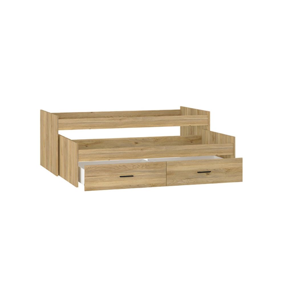 Cama Nido Juvenil Doble con Cajones de Almacenaje, 202,6 cm de largo